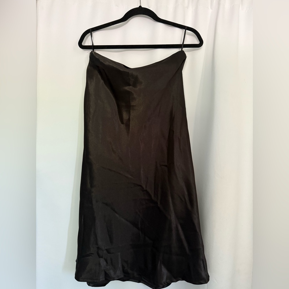 Elegant Silk Black Women's Skirt